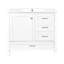 Meuble-lavabo moderne 36 po avec cadre en pin massif, 1 porte à fermeture douce et 3 tiroirs, armoire de rangement moderne-114497847
