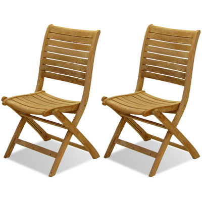 Jax Teak Solid Wood Outdoor Stacking Dining Side Chair