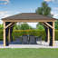 Ensemble de treillis pour moustiquaire 12 'x 16' Meridian Gazebo
