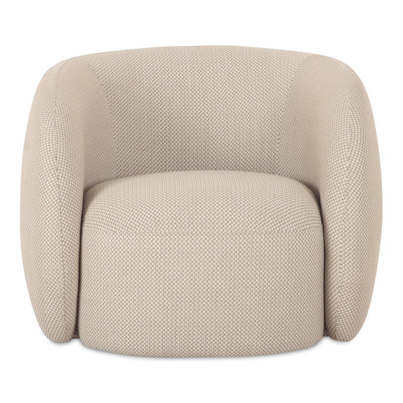 Millen OUTDOOR ACCENT CHAIR, Beige Performance Basketweave