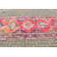 Tapis turc rouge tissé à la main avec de la laine bohémienne pour un revêtement de couloir et de plancher unique