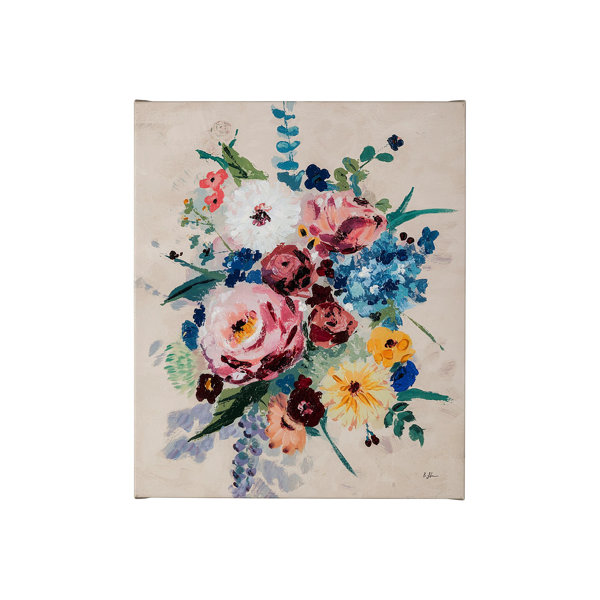 Wildon Home® Farmhouse Flowers I Print | Wayfair