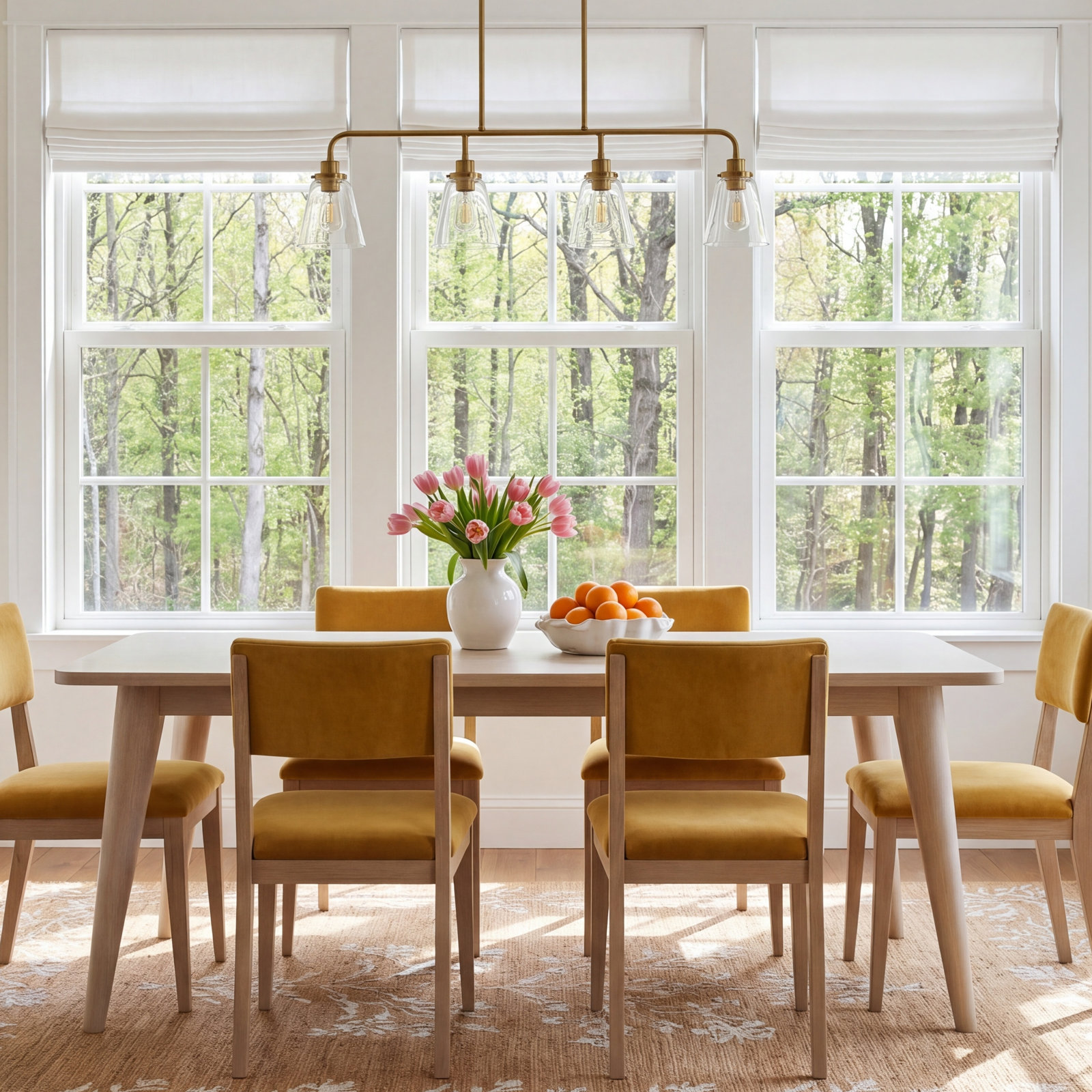 Shannen 76" Extendable Oak Dining Table
