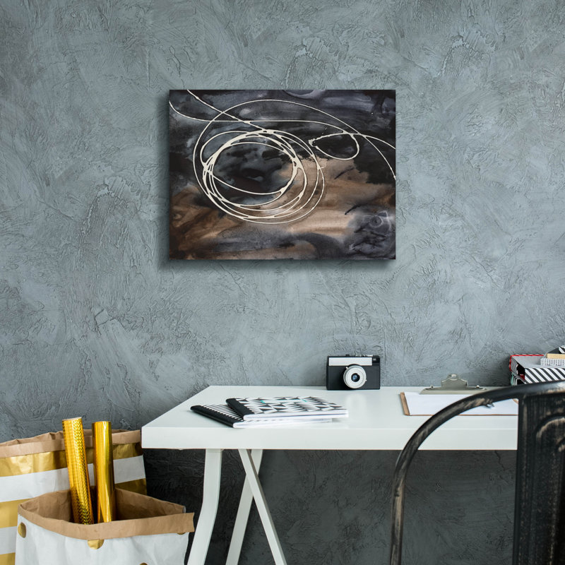 «Midnight Swirl II» par Regina Moore, H 12 po x l 16 po x P 0,75 po
