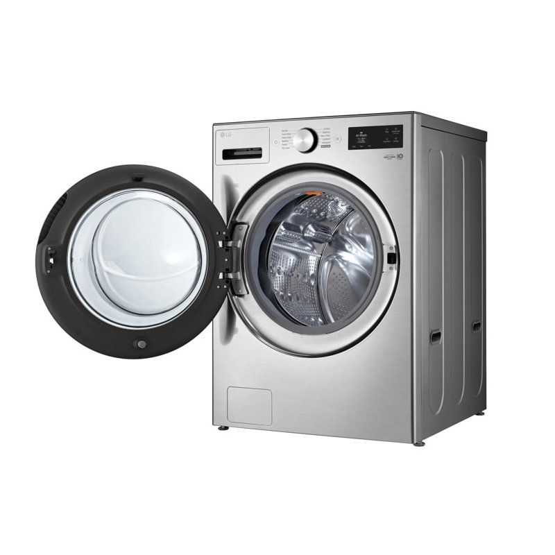 LG 5.0 cu ft Mega Capacity Smart Front Load Washer Washing Machine, Graphite Steel