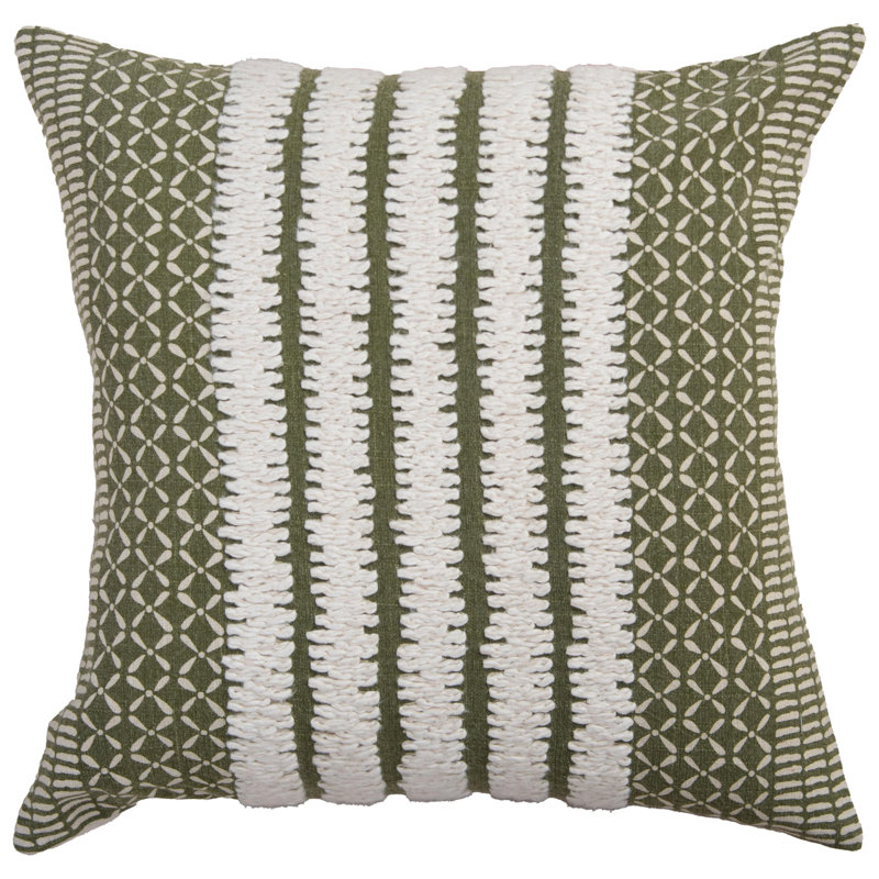 100% Cotton Down Filled Throw Pillow