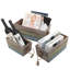 Solid Wood 3 Piece Decorative Bin Set