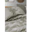 Ensemble de housse de couette 100% coton Ranforce, kaki | Comprend une housse de couette 63 x 87, un drap plat 71 x 95 et une taie d'oreiller 20 x 28 (1 pièce) | Impression de pigments, lavable à la machine, fermeture à boutons, conception douce et durable-112932330-112932323