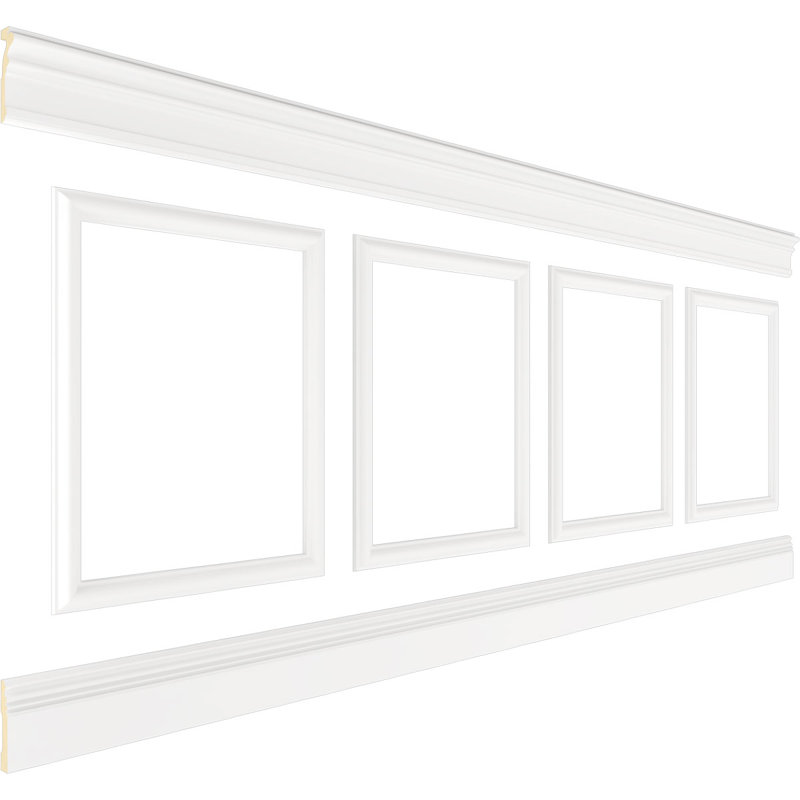 40'' H x 94.5'' W x 0.5'' D Wainscot Panelling