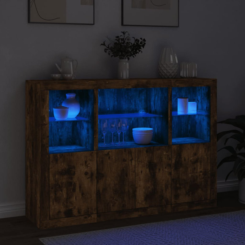 Aznar 142.5cm Sideboard, Smoked Oak