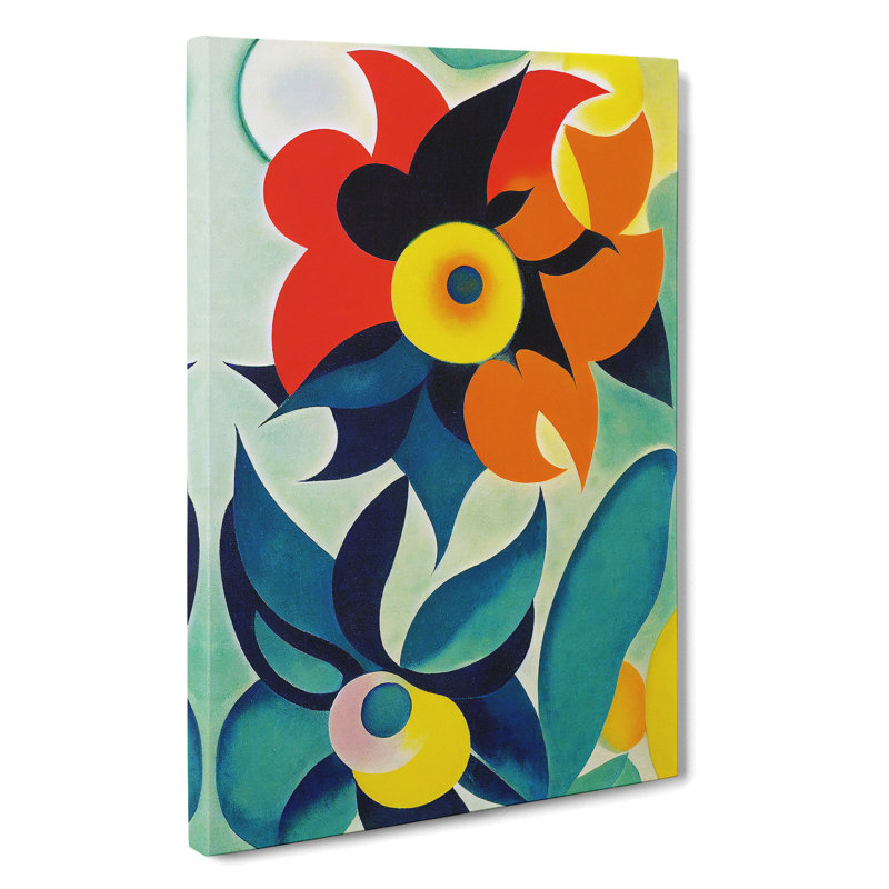 Art Flowers Abstract No.2 - Wrapped Canvas, 50cm H x 35cm W x 3cm D