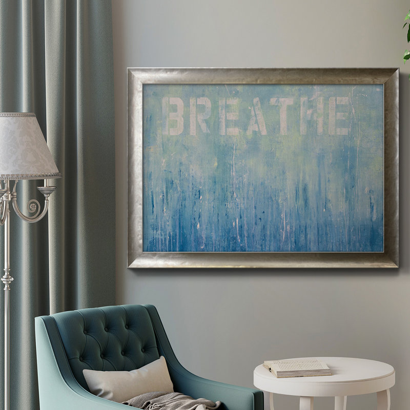 Just Breathe - reproduction d'art sur toile encadrée, H 16 po x l 20 po x P 2,5 po