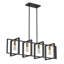 Lustre rectangulaire / carré à 4 lumières pour îlot de cuisine