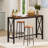 Aust Industrial Bar Table, 36.6" Tall Kitchen Counter Height Pub Table, Rustic High Top Sofa Table Behind Couch, Long Narrow Coffee Dining Bistro Table-120794250