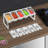 Freestanding Stainless Steel Spice Jar & Rack Set with Adjustable Racks