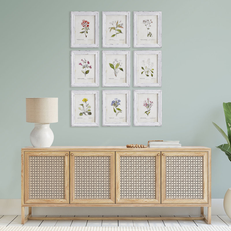 Ensemble de 9 estampes de jardin Andel