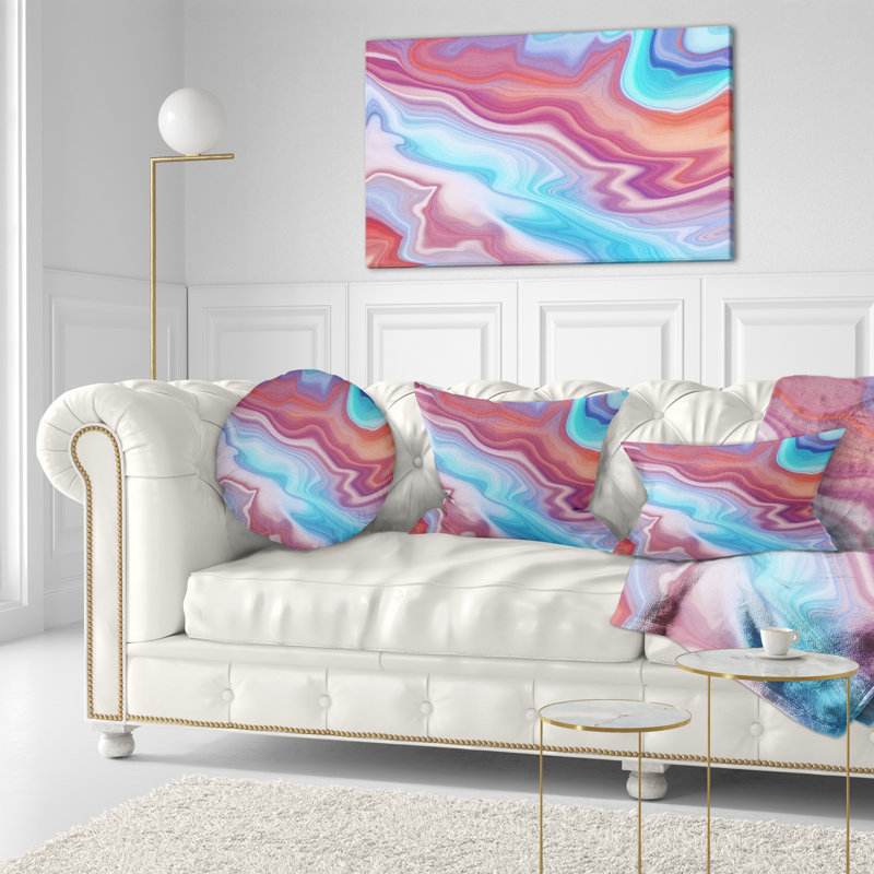 Abstract Marbled Background - Abstract Printed Pillow