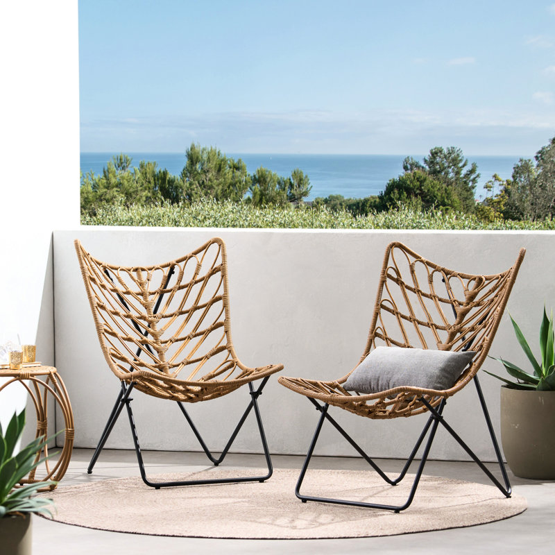 2 chaises - brun pour les chaises d'extérieur 2 décor