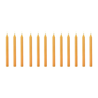 Haight 10" Unscented Column Orange 12/Disp - Set Of 12