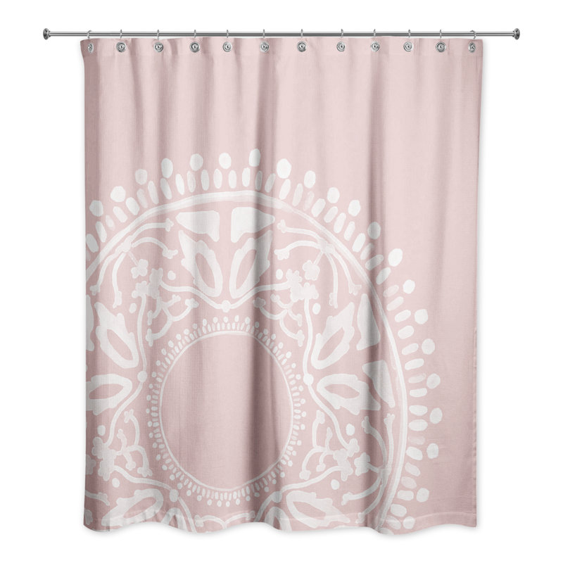 Arlowe Floral Shower Curtain, Pink
