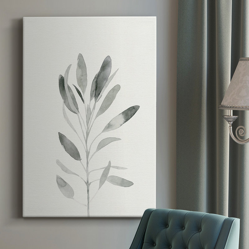 " Delicate Sage Botanical II ", 32" W x 48" H