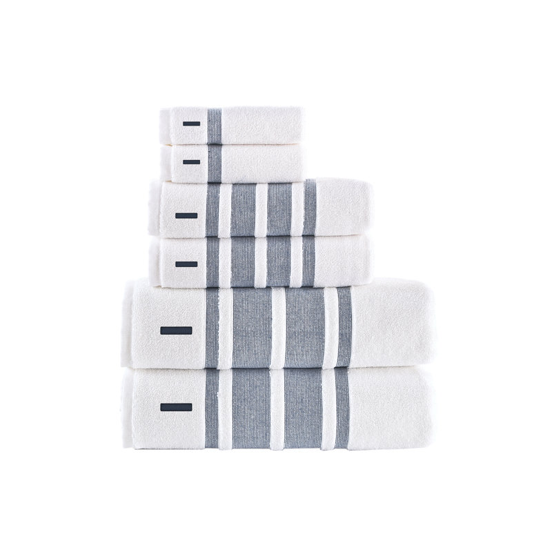 Clarion 6 pcs Towel Set, I, Navy