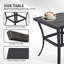 2-person outdoor patio bistro metal rocking conversation set with table-1247956738