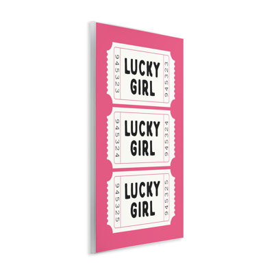 Plaque murale Lucky Girl