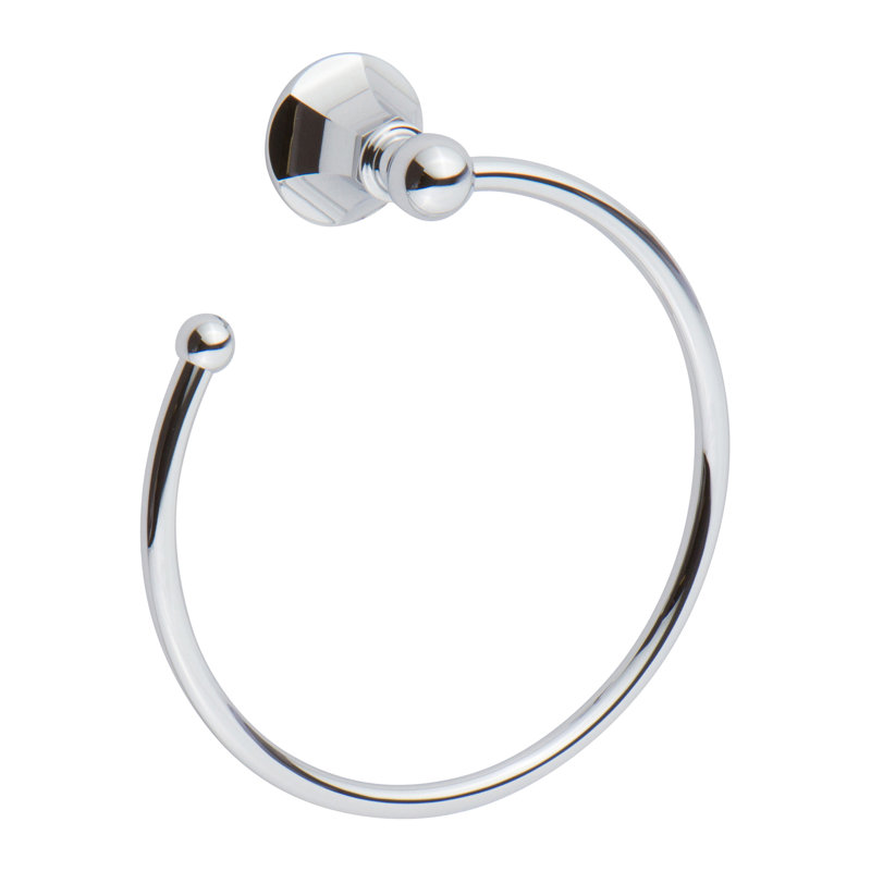 Empire Open Towel Ring, Polished Chrome