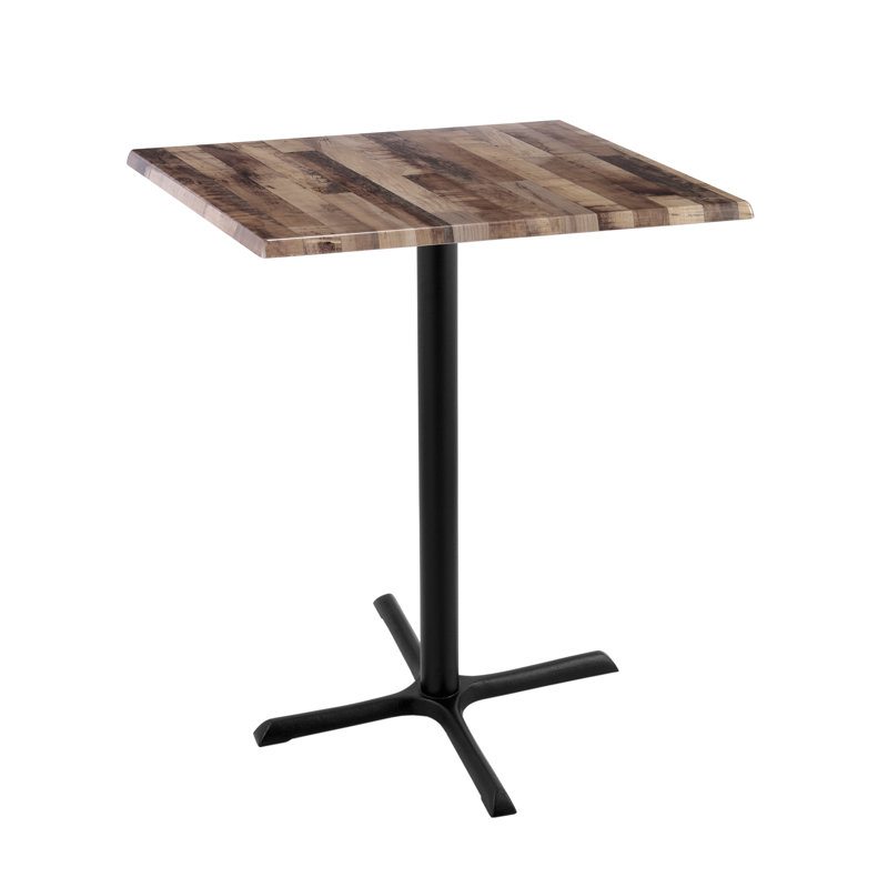 Indoor/Outdoor Table, 36" L x 36" W x 42" H, Rustic