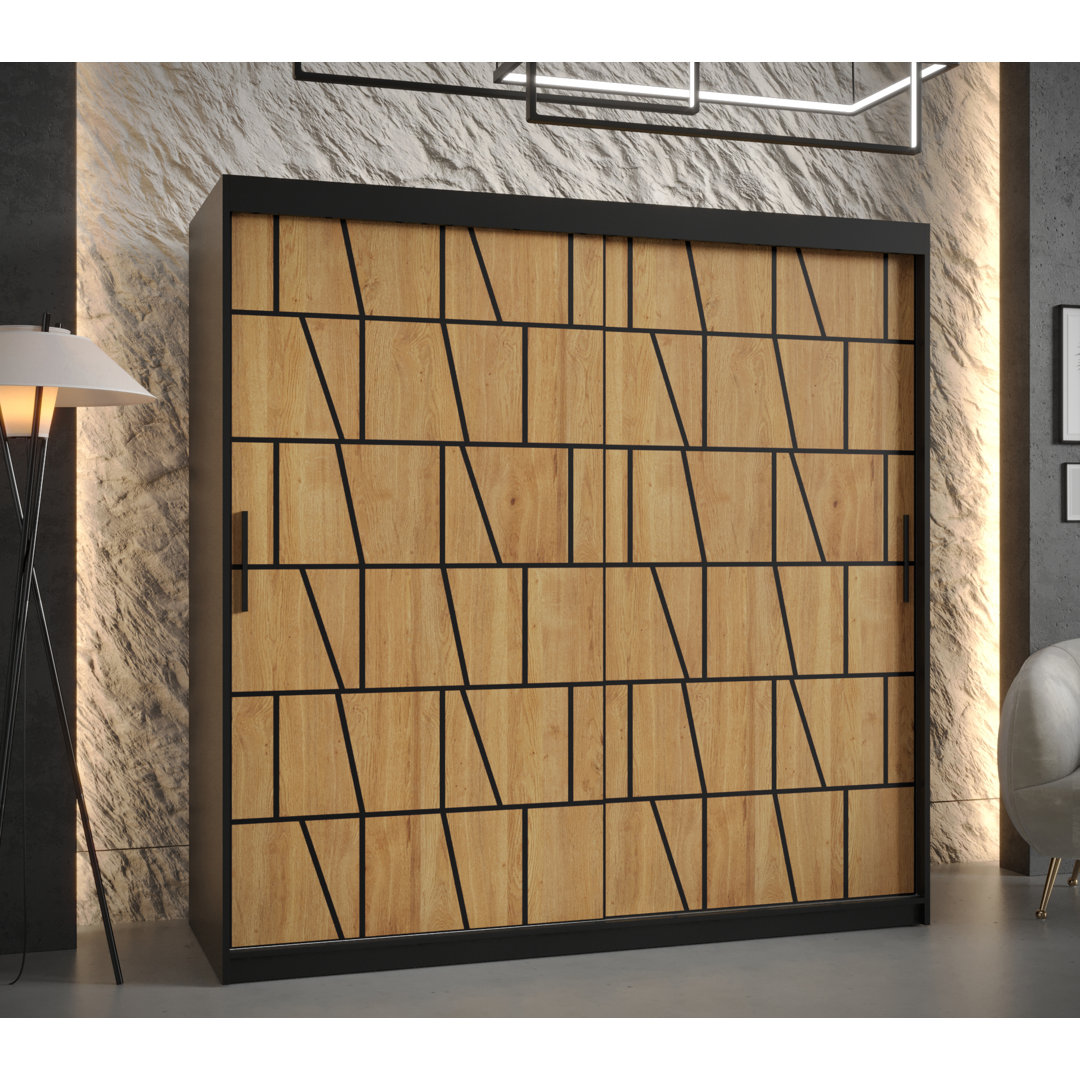 Maxxine 2 Door Manufactured Wood Wardrobe