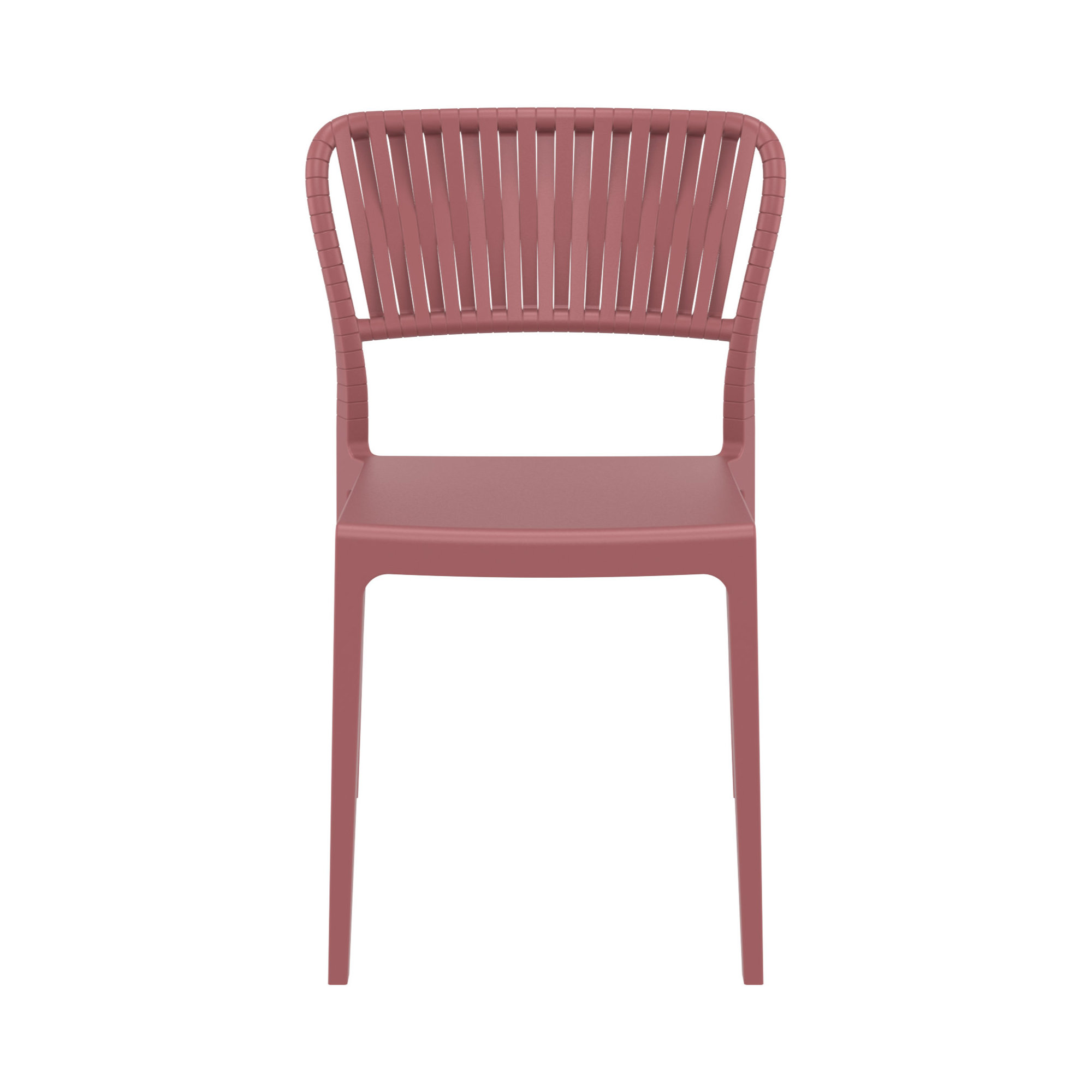 Newport Outdoor Stacking Dining Armchair, Marsala