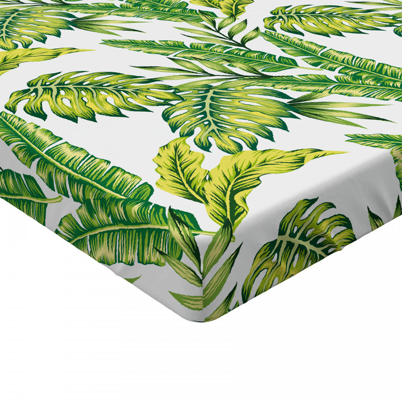 Microfiber Floral Fitted Sheet, Full Fitted Sheet