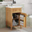 Meuble-lavabo de 20 pouces avec lavabo, tablette réglable et tiroir inclinable