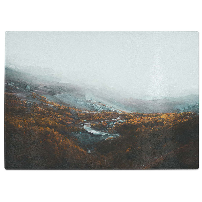 Tempered Glass Zermatt in Switzerland Chopping Board, 28.5 cm W x 20 cm L