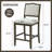 Upholstered Bar Stools With Back(Set Of 2)-2007634539