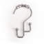 Crochets de rideau de douche à double marche en métal résistants à la rouille Utopia Alley, crochets de douche en métal Easy Glide pour salle de bain, ustensiles de cuisine, rideaux, vêtements, serviettes, etc. - ensemble de 12, chrome-20942072