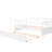 Twin Daybed Frame With Trundle, Made Of Quality Solid Wood For Versatile Usage White Size Construction Home Comfort