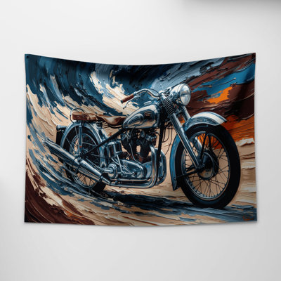 Tapisserie murale d'art Trans moto et moto