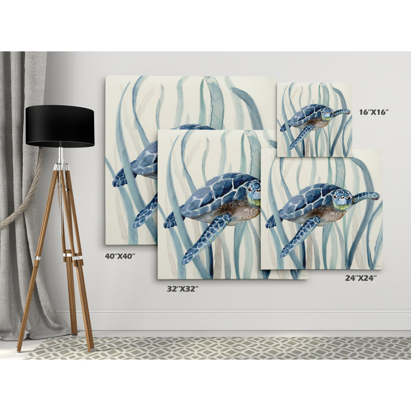 « Pei Turtle I » - Impression sur toile tendue, H 24 po x l 24 po x 1,5 po, Toile tendue, Sans cadre