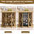 Modern Dining Table For 4 To 6, White Rectangle Kitchen Table With Storage, Wooden Pedestal Dining Room Table With Fridge Space-57733440-57733441