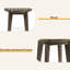 Table d'appoint d'extérieur en bois d'acacia 16 po-739892176