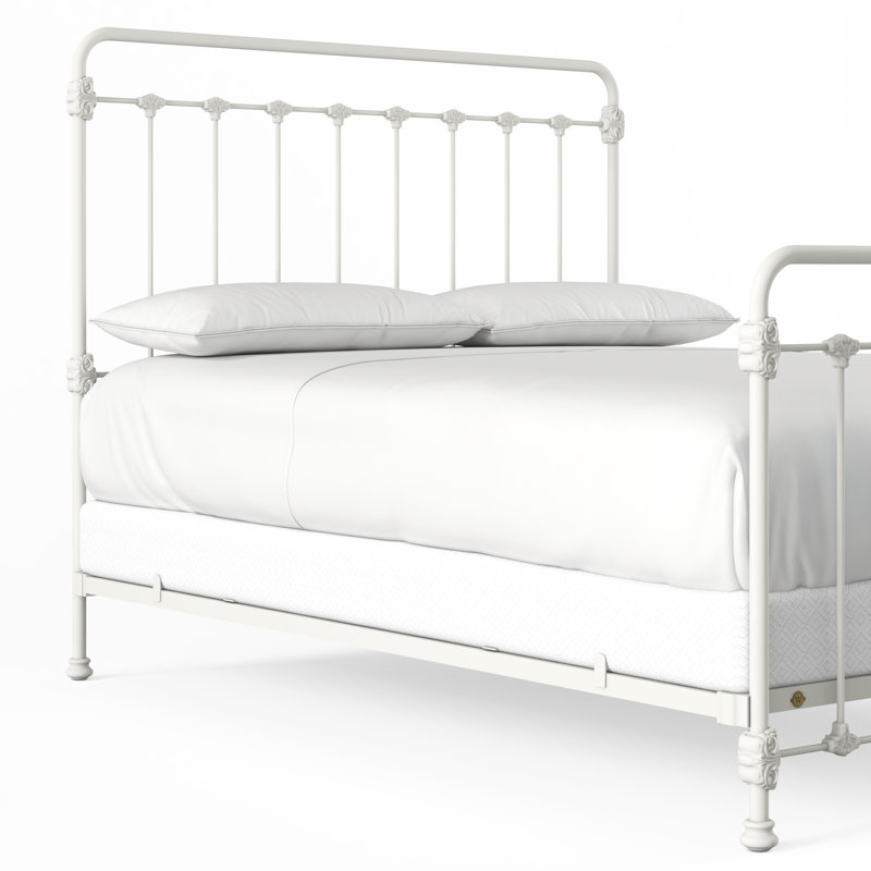 160 Picket Fence Bed | Complete Standard, California King, Matte White