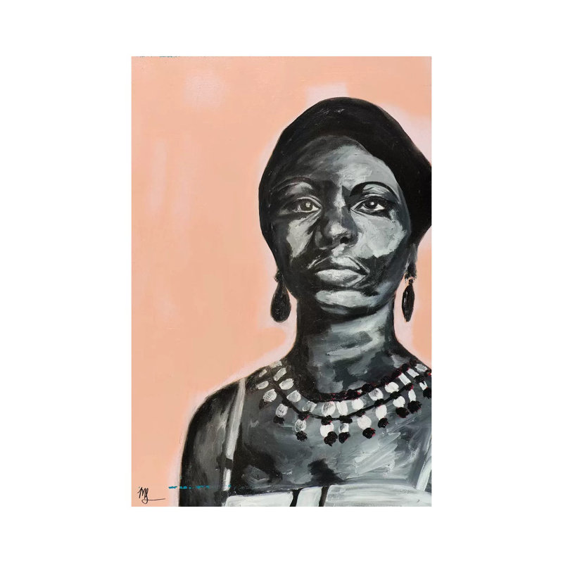«Nina», reproduction sur toile flottante, H 60 po x l 40po x P 1,5 po, Toile tendue