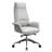 Adelmar Executive Conference Office Chair – Leather Swivel Task Seating with Lumbar Support and Aluminum Frame for Home Office, Study-660000218