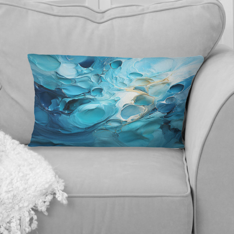 Coussin Azure Azure Symphony II - Abstract Landscape