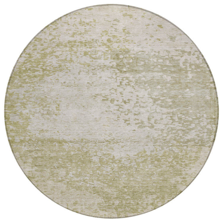 Machine Washable Indoor/Outdoor Xhevrie Beige Rug