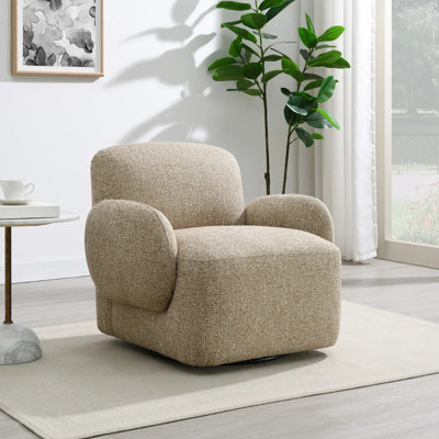Upholstered Swivel Accent Chair