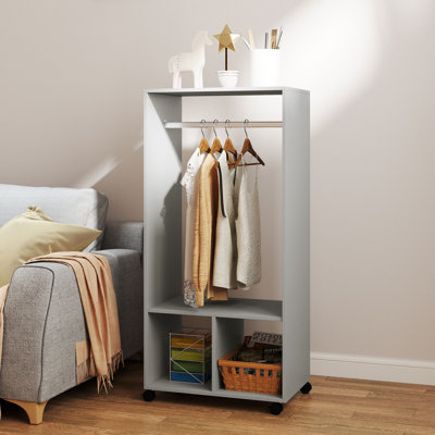 Shonia 60cm Rolling Clothing Rack