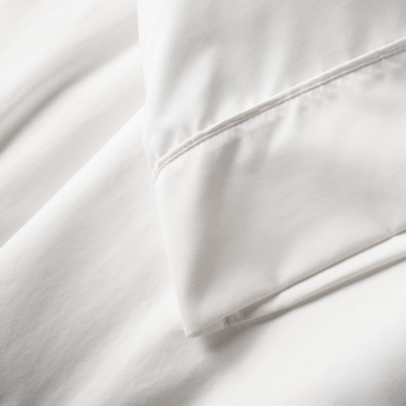 Ensemble de draps luxueux de quatre articles Eternal, Blanc, Ensemble de draps pour grand lit de 4 pièces